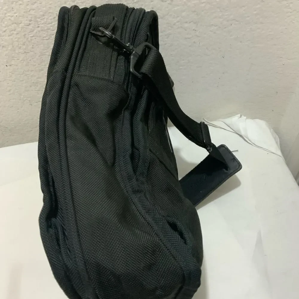 Tumi USA Crossbody Shoulder briefcase Bag  Nylon Black H15x W11”x D 6”